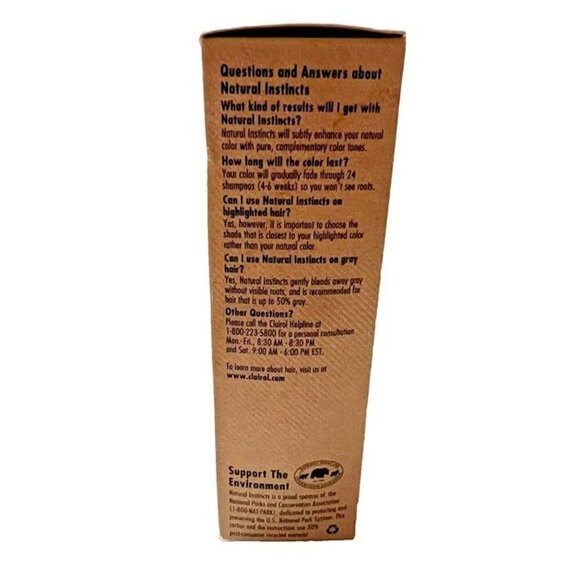 New Vtg CLAIROL NATURAL INSTINCTS 21 Spiced Tea Light Auburn Lev 2 Discontinued - Picture 5 of 6